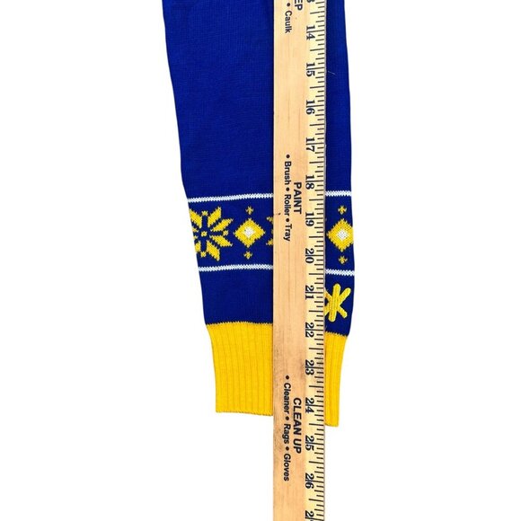 Golden State Warriors Ugly Xmas Sweater  Knit Plaid Retro Big Logo XL - Picture 10 of 11